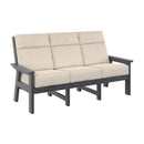 Charleston High Back Sofa - Slate Grey