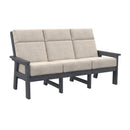 Charleston High Back Sofa - Slate Grey