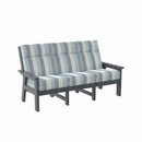 Charleston High Back Sofa - Slate Grey