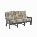 Charleston High Back Sofa - Slate Grey
