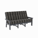 Charleston High Back Sofa - Slate Grey
