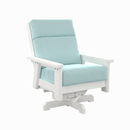 Charleston High Back Swivel Arm Chair - White