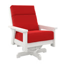 Charleston High Back Swivel Arm Chair - White