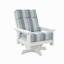 Charleston High Back Swivel Arm Chair - White
