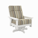 Charleston High Back Swivel Arm Chair - White