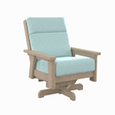 Charleston High Back Swivel Arm Chair - Beige