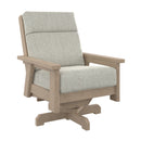 Charleston High Back Swivel Arm Chair - Beige