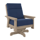 Charleston High Back Swivel Arm Chair - Beige