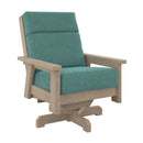 Charleston High Back Swivel Arm Chair - Beige