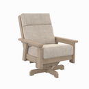 Charleston High Back Swivel Arm Chair - Beige