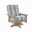 Charleston High Back Swivel Arm Chair - Beige