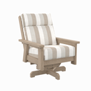 Charleston High Back Swivel Arm Chair - Beige