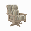 Charleston High Back Swivel Arm Chair - Beige