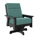 Charleston High Back Swivel Arm Chair - Black