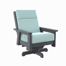 Charleston High Back Swivel Arm Chair - Slate Grey