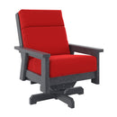 Charleston High Back Swivel Arm Chair - Slate Grey