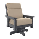 Charleston High Back Swivel Arm Chair - Slate Grey