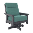 Charleston High Back Swivel Arm Chair - Slate Grey