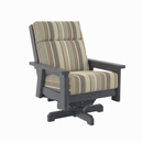 Charleston High Back Swivel Arm Chair - Slate Grey