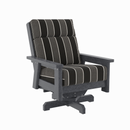 Charleston High Back Swivel Arm Chair - Slate Grey